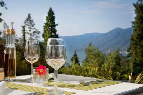 Monte Verità restaurant, view